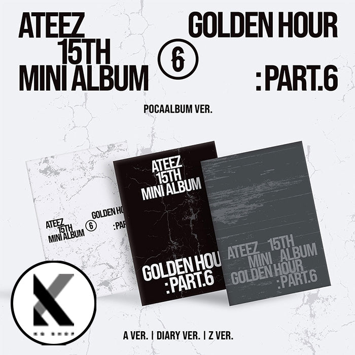 [KQSHOP POB] ATEEZ - 15th Mini Album [GOLDEN HOUR : Part.6] (POCAALBUM)