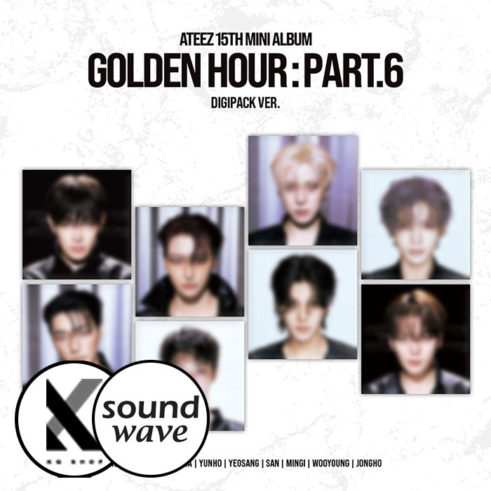 [SOUNDWAVE POB] ATEEZ - 15th Mini Album - GOLDEN HOUR : Part.6 (DIGIPACK VER.)