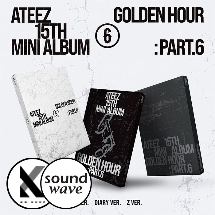 [KQSHOP POB] ATEEZ - 15th Mini Album [GOLDEN HOUR : Part.6]