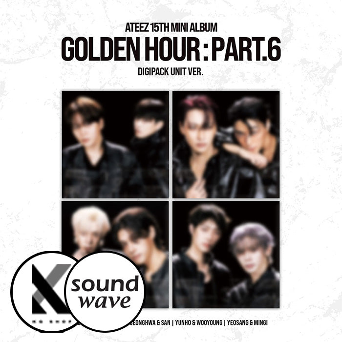 [KQSHOP POB] ATEEZ - 15th Mini Album - GOLDEN HOUR : Part.6 (DIGIPACK UNIT VER.)