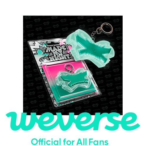 [WEVERSE POB] LE SSERAFIM - 2nd Single Album [Made My Night] Glow Clicker Keychain (Mint ver.)