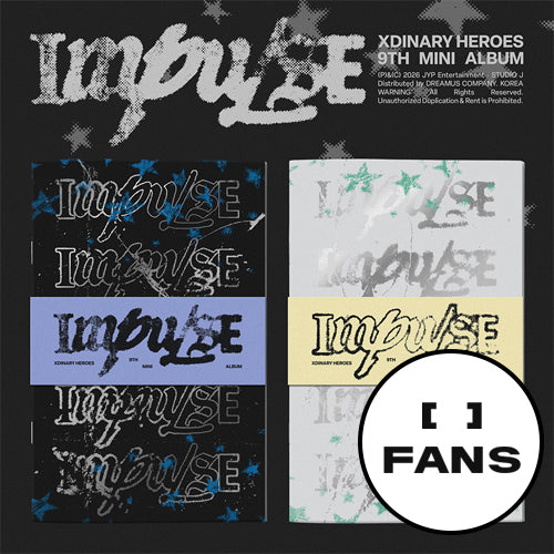 [FANS SHOP POB] Xdinary-Heroes - 9th Mini Album [IMPULSE] (BACKSTAGE Ver. / Band of Outsiders Ver.)